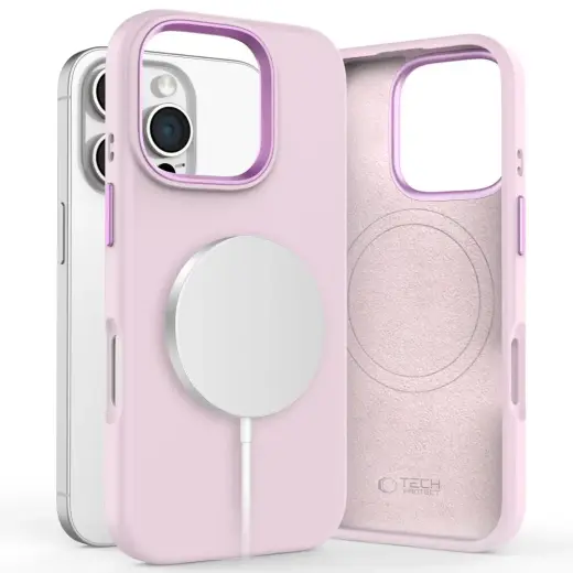 TECH-PROTECT SILICONE PURE MAGSAFE IPHONE 16 PRO MAX PINK PEARL
