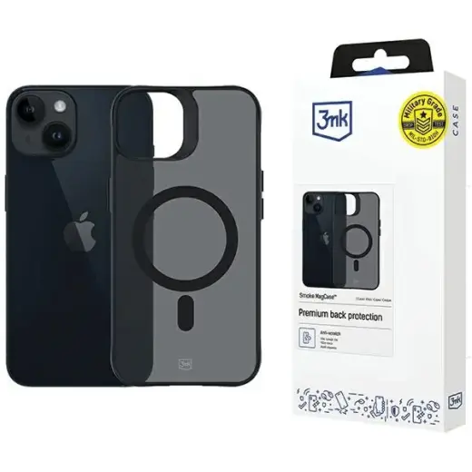 3MK Smoke MagCase чехол с поддержкой MagSafe для телефона iPhone 13 | iPhone 14 серый