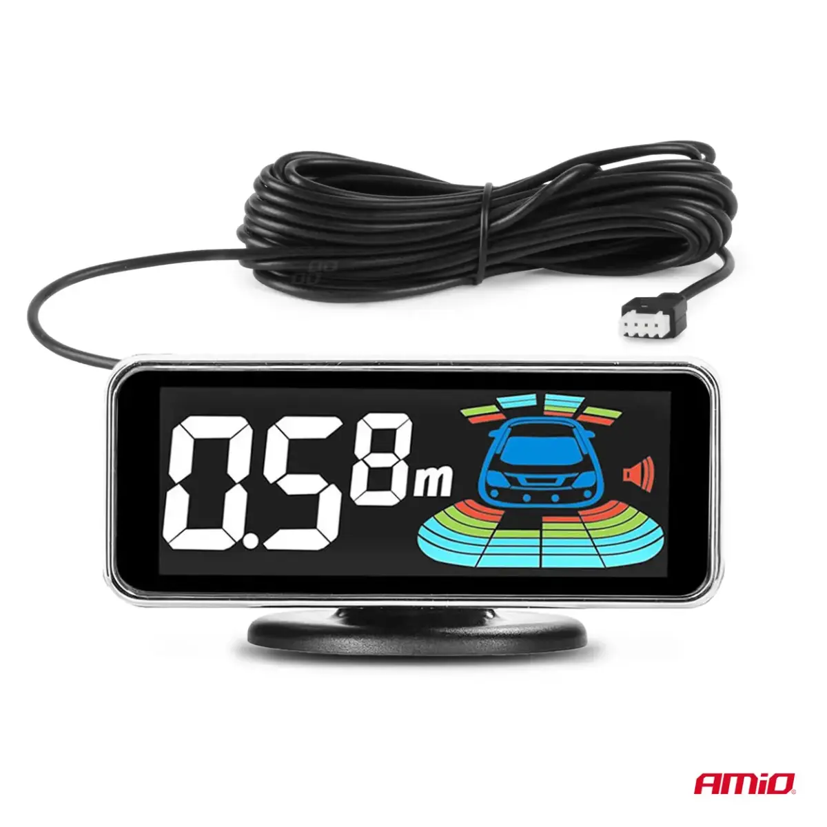 Parking assistant system LED-GRAF 3D 8 sensor black TRUCK 19mm