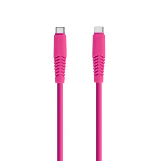Setty KSC-C-1.526 data transfer and charging cable | USB-C to USB-C | 10.5W | 1.5m | pink