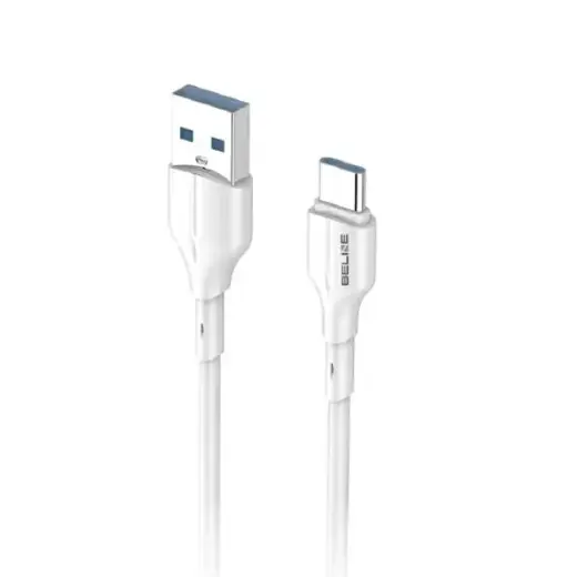 Beline BLNCWC01 datu pārraides un uzlādes vads | USB-A uz USB-C | 25W | 1m | balts