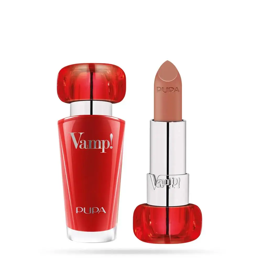 Pupa, Vamp!, Paraben-Free, Volume, Cream Lipstick, 105, Light Chestnut, 3.5 g
