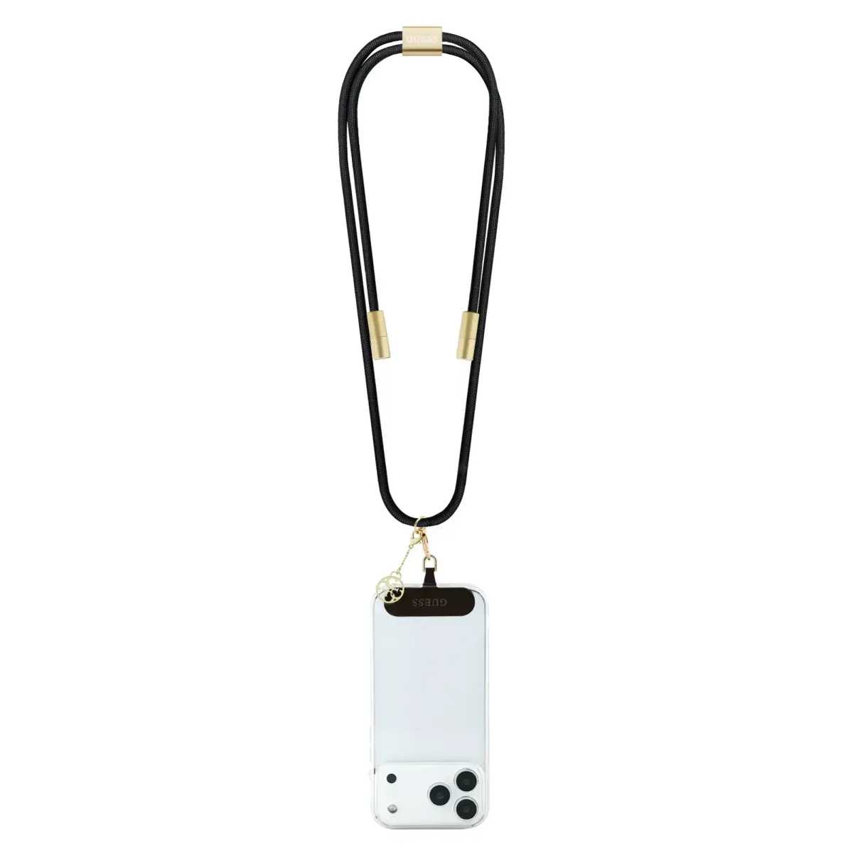Guess Crossbody Strap 4G Charm whit Charging Cable USB-C|USB-C Black