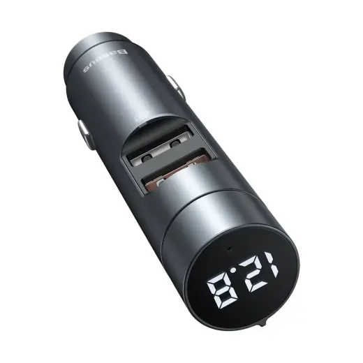 Автомобильный fm-трансмиттер Baseus CCNLZ-C0G 3.1A | usb flash | sd | bluetooth 5.0 черный