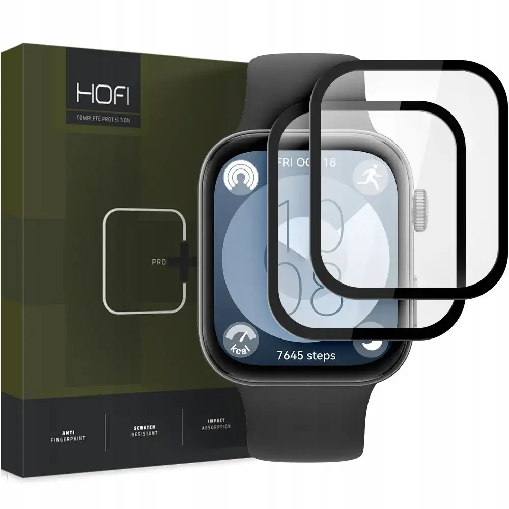 HOFI HYBRID GLASS HYBRID PRO+ 2-PACK HUAWEI WATCH FIT 3 BLACK