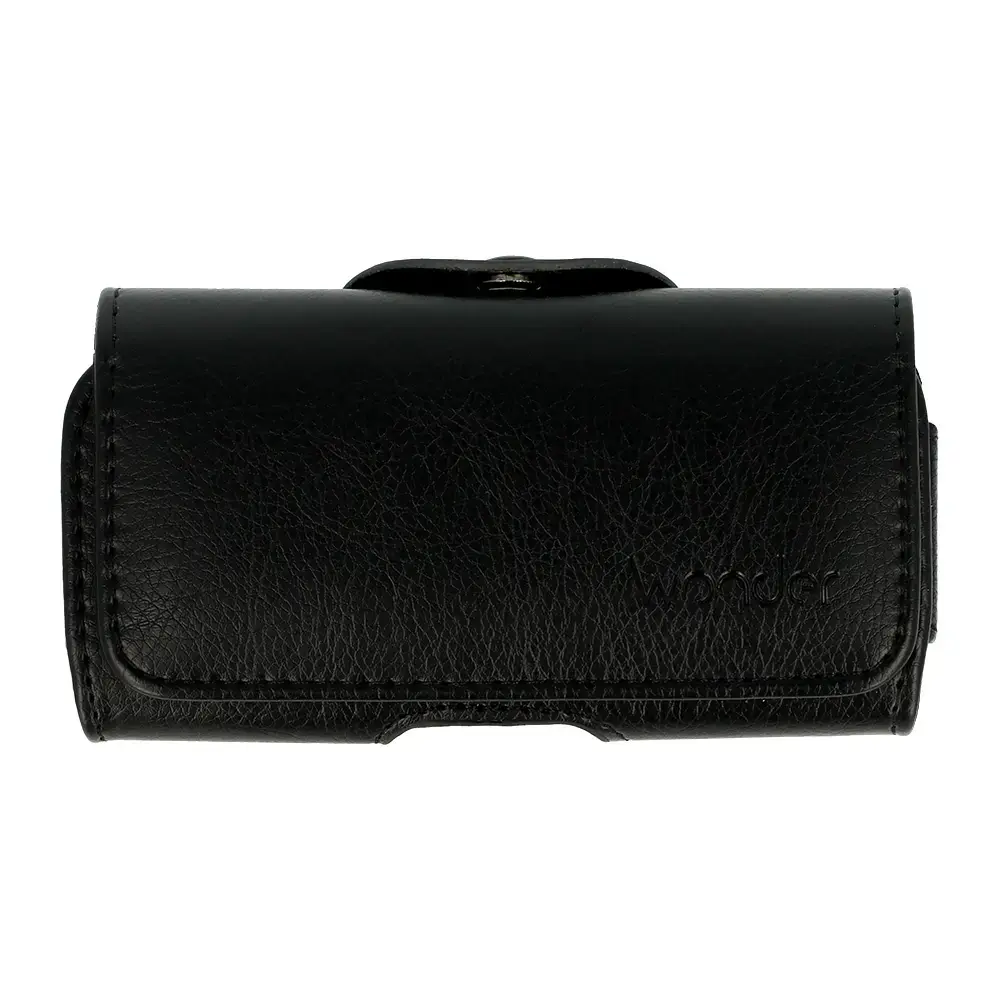 WONDER Pro Belt Holster (SIZE 10) for Iphone 5|Nokia 215 4G|225|5310 2020 black, leather