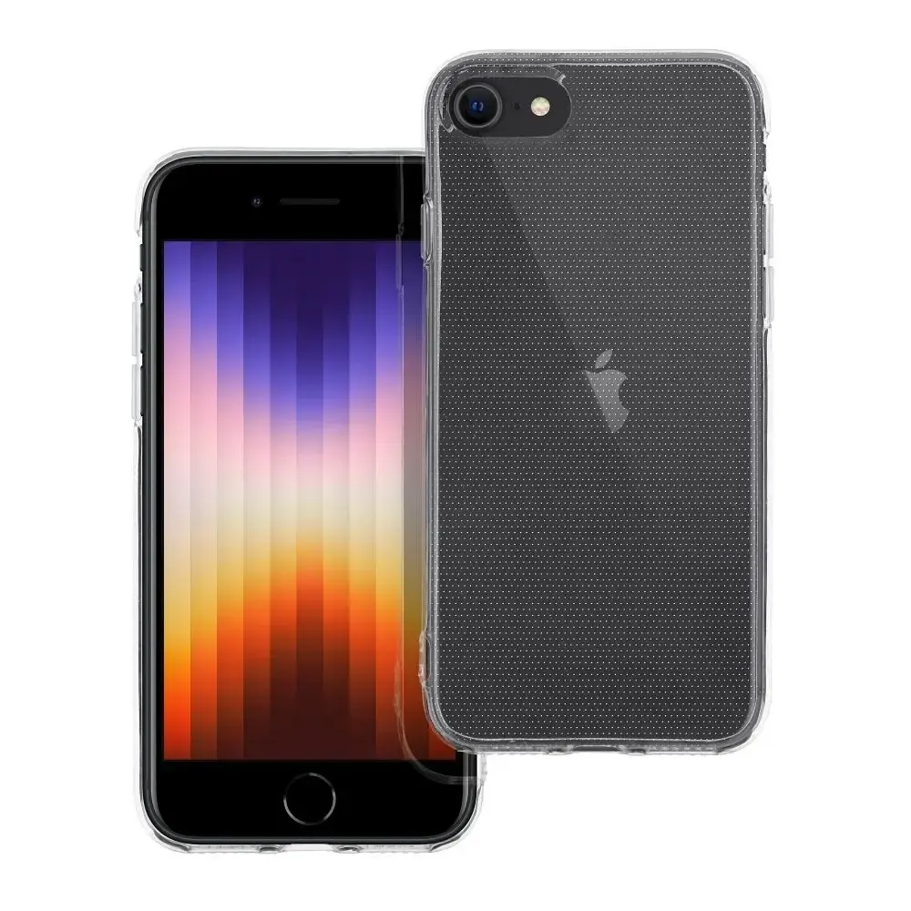 CLEAR 2 mm maciņš telefonam iPhone 7 | iPhone 8 | iPhone SE (2020) | iPhone SE (2022) caurspīdīgs