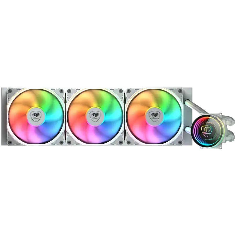 COUGAR Poseidon Elite ARGB 360 AiO Liquid Cooler, White