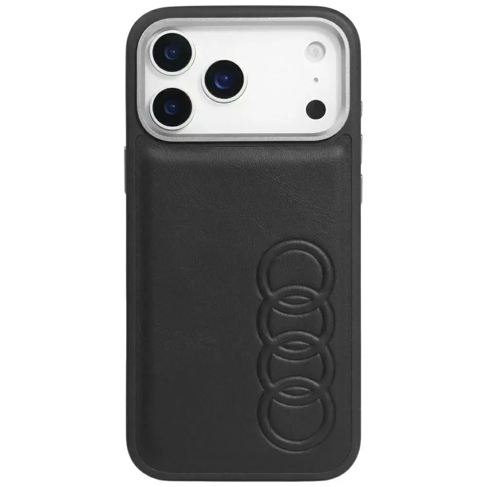 Audi TT maciņš ar MagSafe atbalstu telefonam iPhone 17 Pro melns