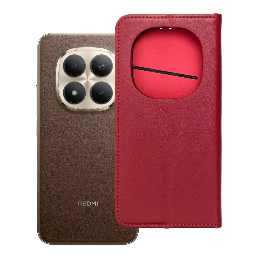 Flip case for Xiaomi Redmi NOTE 15 PRO PLUS 5G Smart PRO Book leather maroon