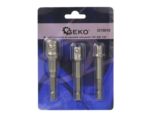 Triecienurbjmašīnas uzgriežņu atslēgu adapteru komplekts 3 gab. - 1/2" 3/8" 1/4"