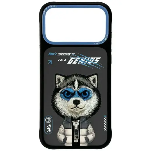 Etui Nimmy Cool&Cute 2.0 Wolf do iPhone   17 Pro Max czarny