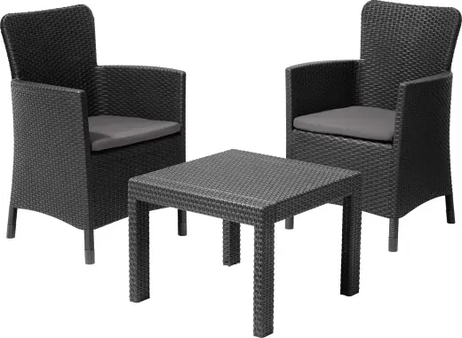 Allibert Aiamööbel komplekt Salvador, 3 osaline, grafiiidi v., 221307