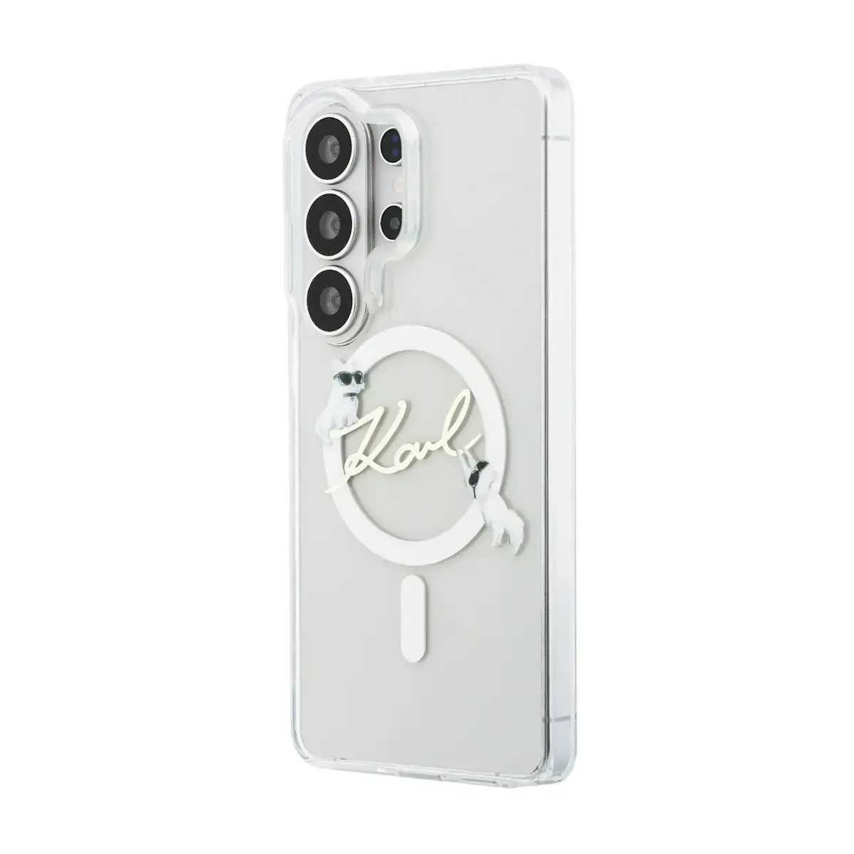 Karl Lagerfeld IML Choupette Karl Script Logo Magnetic Case for iPhone Samsung Galaxy S26 Ultra Tran...