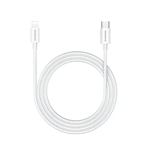 Riversong Lotus 08 datu pārraides un uzlādes vads | USB-C to Lightning | 15W | 1m | gaiši pelēks