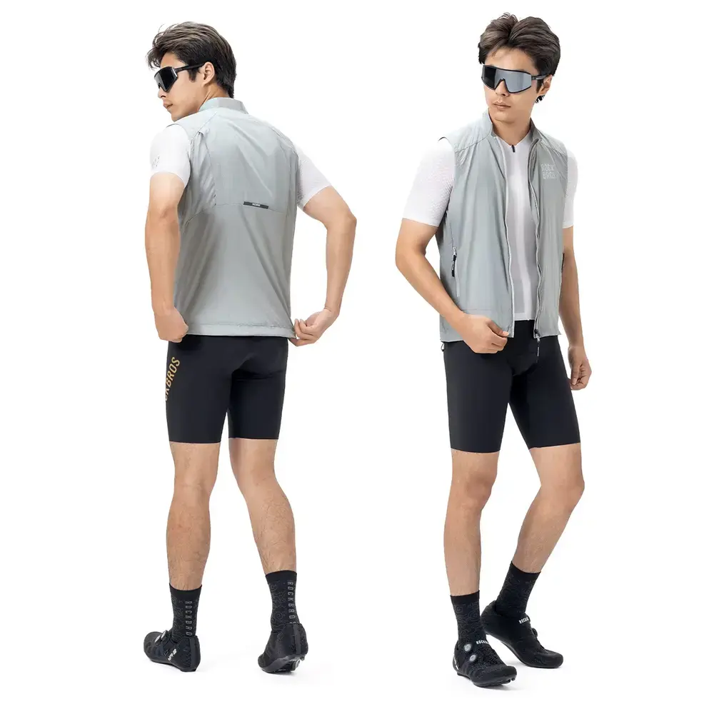 Rockbros YDMJ003 Spring/Autumn Windproof Vest Size M - White/Gray