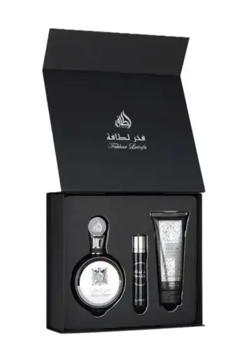 Set Lattafa Fakhar Men Edp 100ml + Edp 12ml + Shower Gel 100ml
