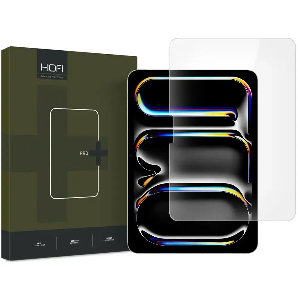 HOFI GLASS PRO+ IPAD AIR 13 2024 | PRO 13 7 | 2024 CAURSPĪDĪGS RŪDĪTS STIKLS