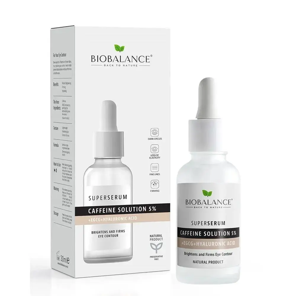 Bio Balance, Caffeine Solution 5%, Hydrating & Firming & Brightening, Day & Night, Eye Serum, 30 ml