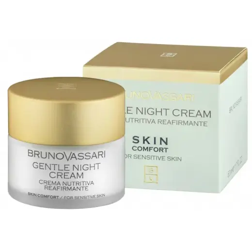 Bruno Vassari, Skin Comfort, Perfume-Free, Hydrating & Regenerating, Night, Cream, For Face, 50 ml