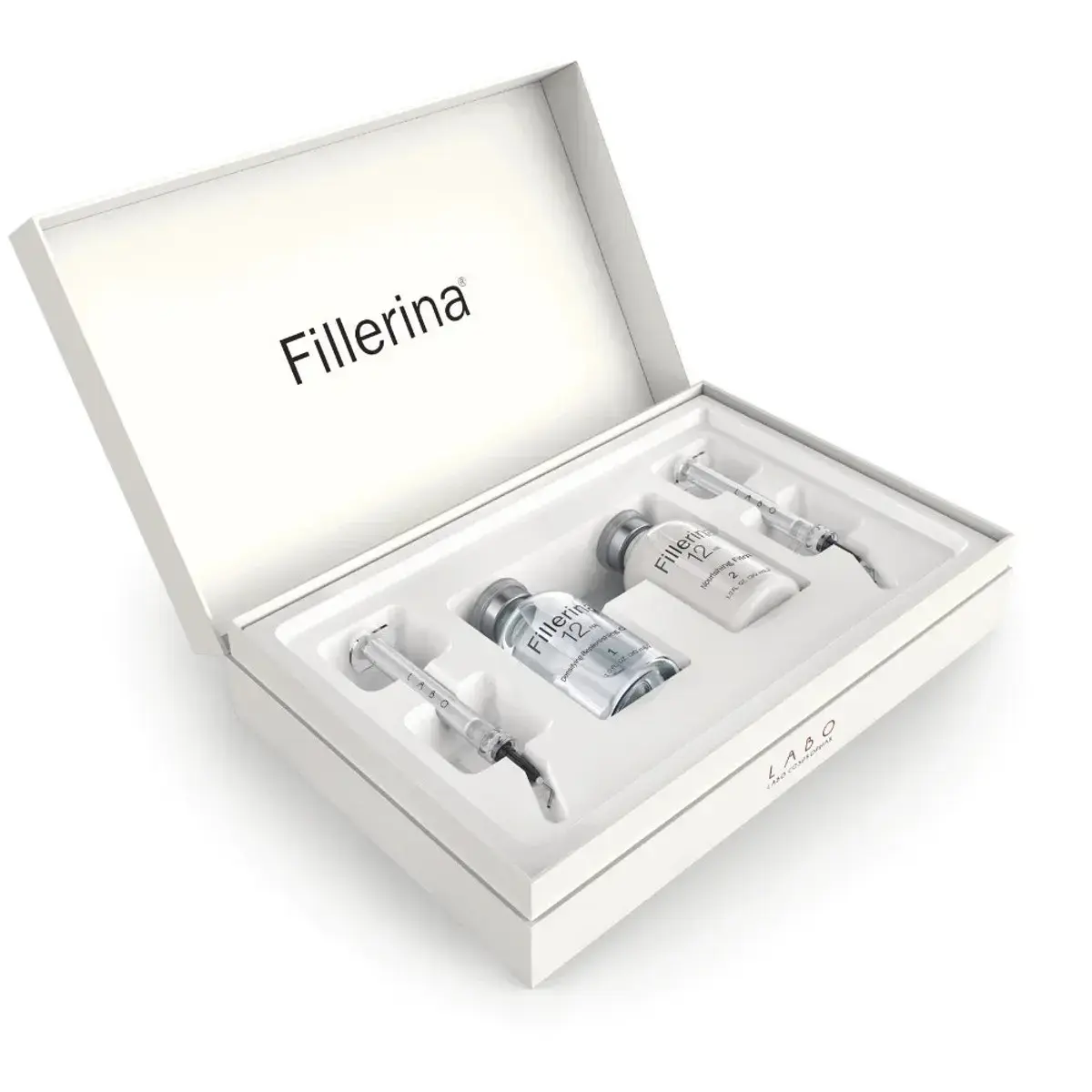Set Duo, Labo, Fillerina 12HA Densifying Filler Grade 3, Anti-Wrinkle & Firming, Local Treatment Gel, For Face, 2 pcs, 30 ml