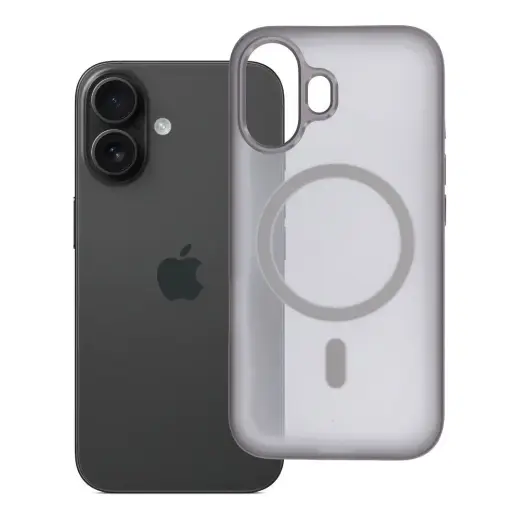 Flexline Mag Cover telefoni ümbris MagSafe toega iPhone 16 hall