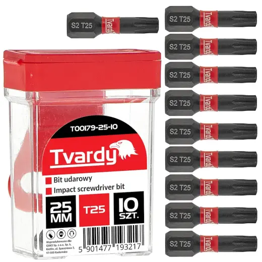 Löökkruvikeeraja otsik T25 25mm S2 – karp