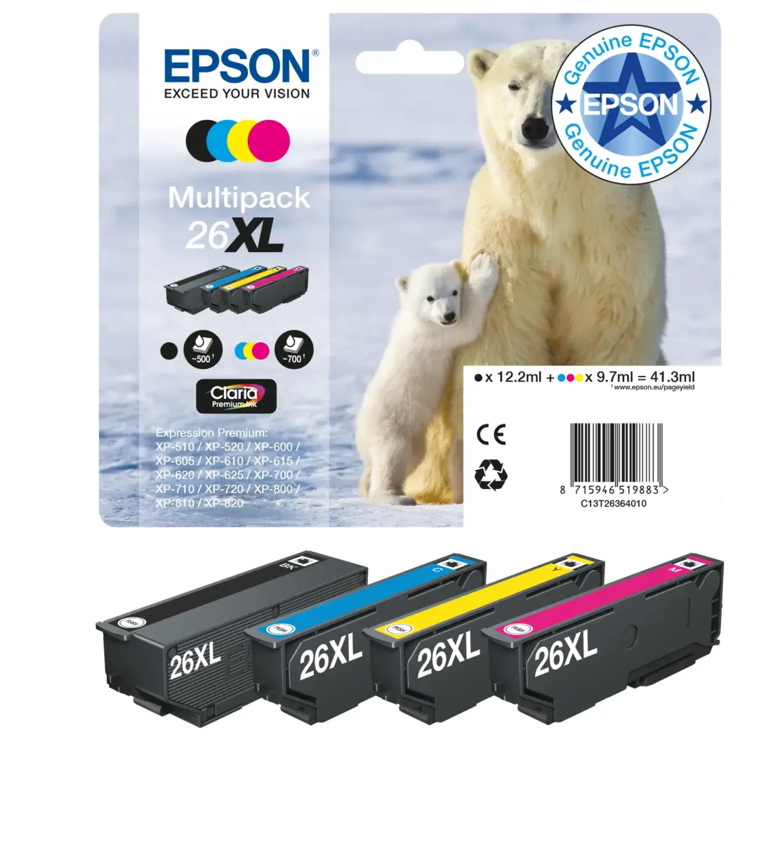 EPSON Polar bear 26XL Claria Premium