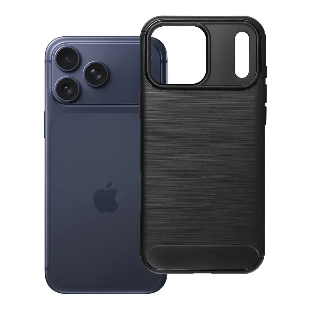 Carbon 2.0 maciņš telefonam iPhone 17 Pro Max | iPhone 18 Pro Max melns