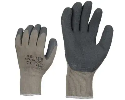 SG Gloves with non-slip latex, warm SG17, size 7