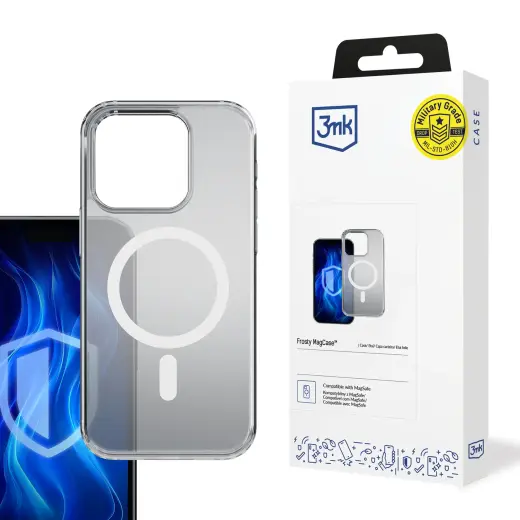 3mk Frosty MagCase telefoni ümbris MagSafe toega iPhone 14 Pro Max valge