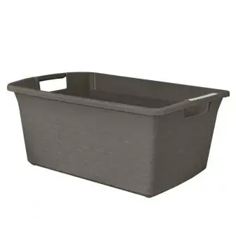 Bļoda kvadrāta Cotton 25L, tumši pelēka