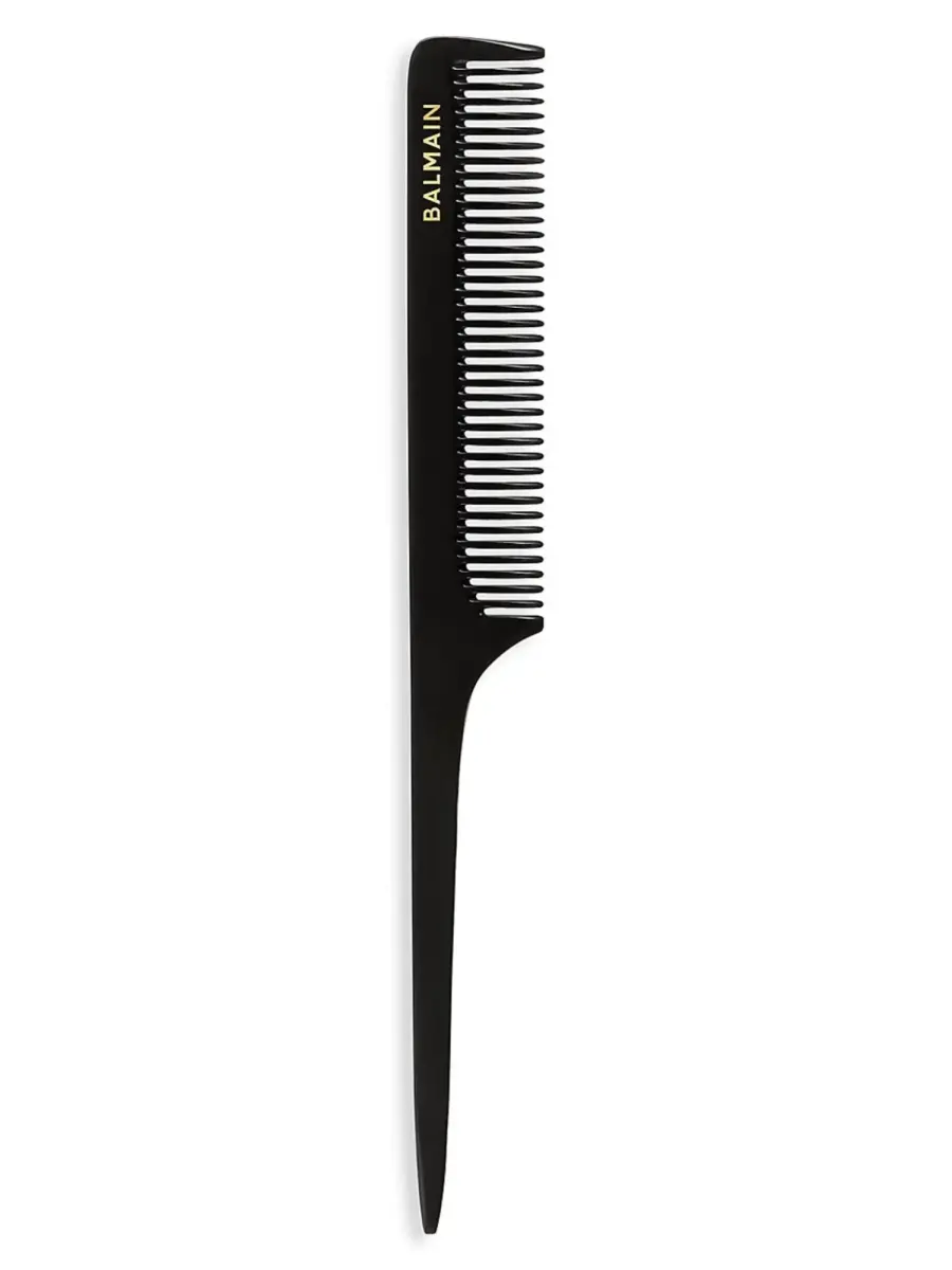 Balmain, Tail, Hair Plastic Comb, Black & White