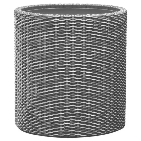 Puķu pods Small Cylinder Planter gaiši pelēks