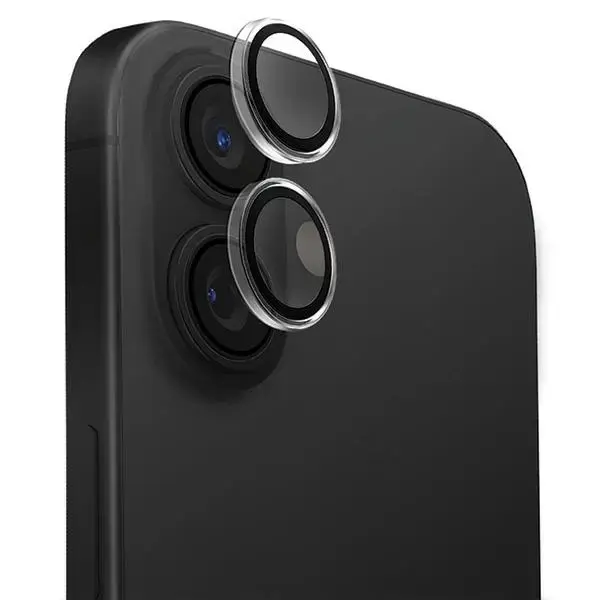 Uniq Optix Clear Camera Lens Protector iPhone 16 | 16 Plus with Applicator - Clear Black