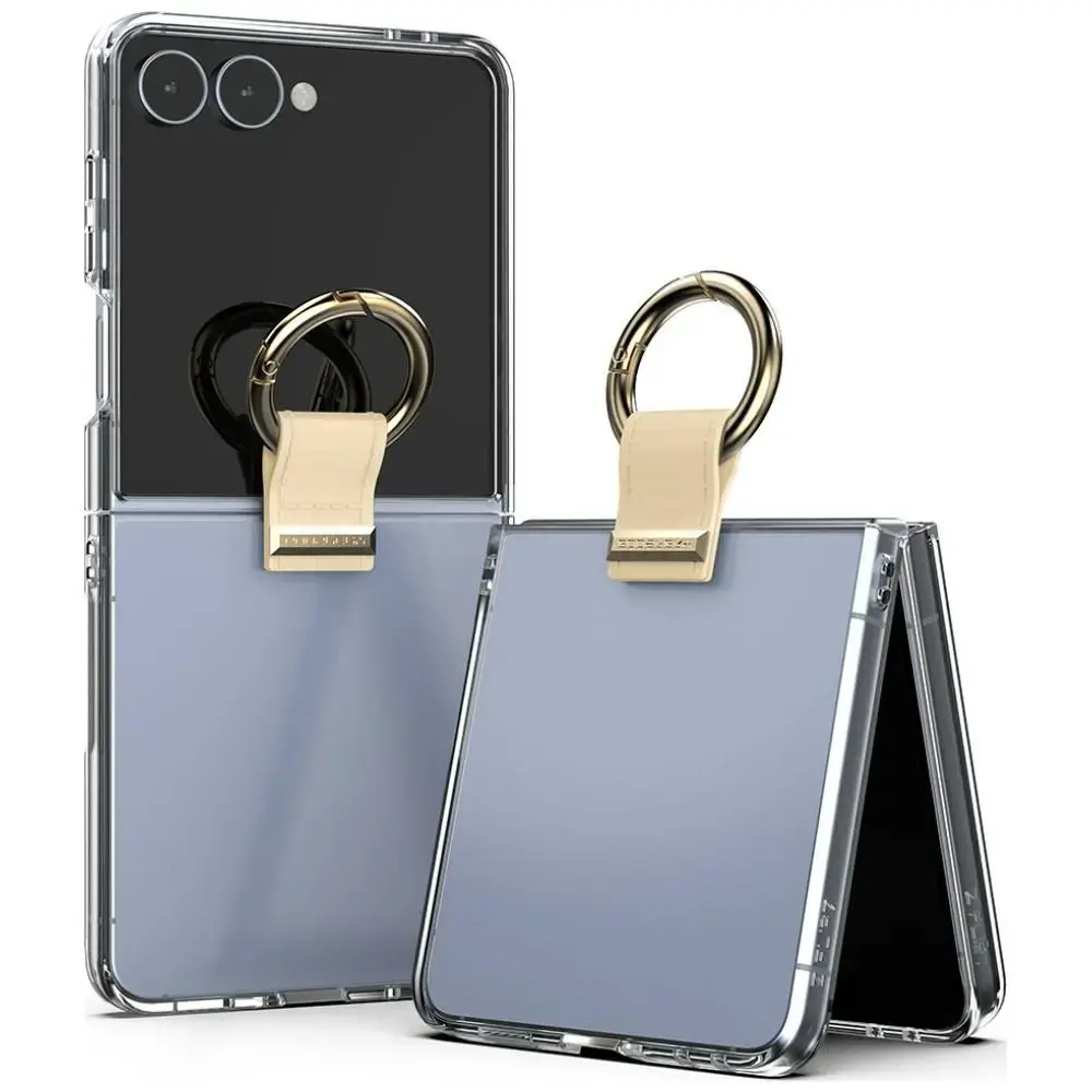 Case Mercury Golden Bell Clear Case for   Samsung Galaxy Z Flip8 beige