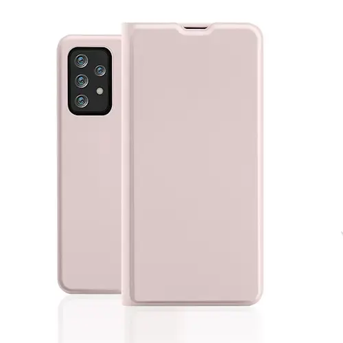 Fusion Smart Soft grāmatveida maks Samsung A336 Galaxy A33 5G Gaiši Rozā