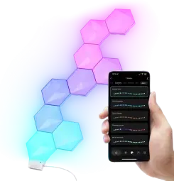 LED paneļi Trust GXT902 VYBZ RGB Hexagon