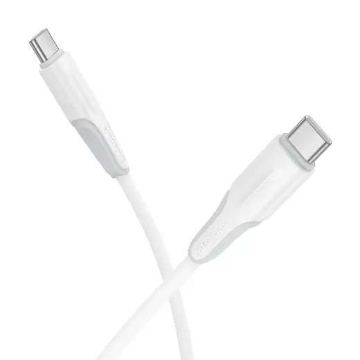 Borofone BX119 New datu pārraides un uzlādes vads | USB-C uz USB-C | 60W | 1m | balts