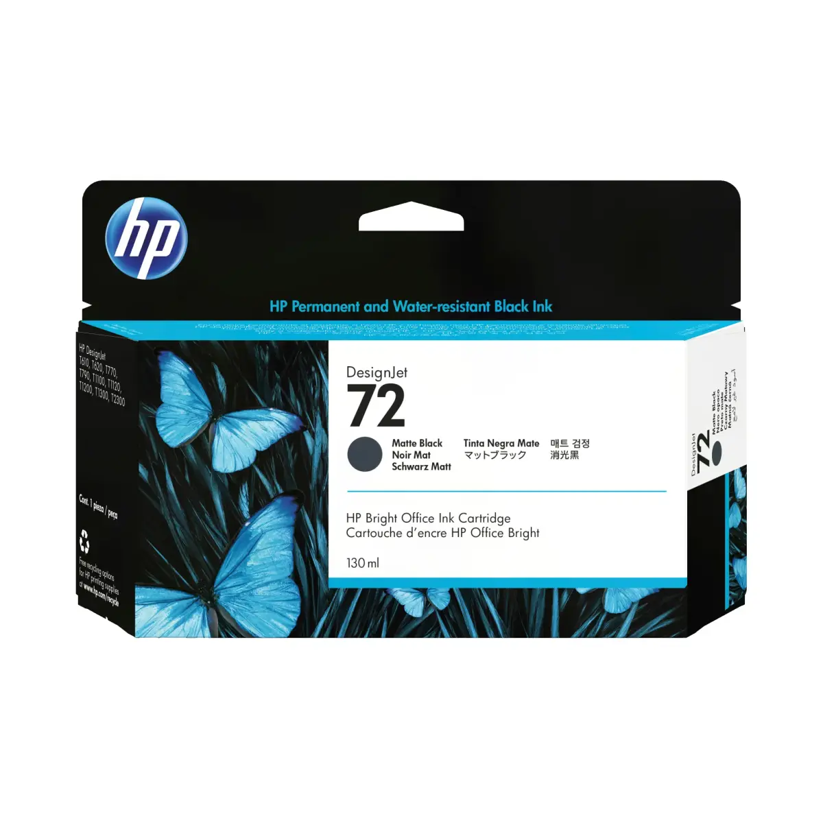 HP 72 130-ml Matte Black DesignJet