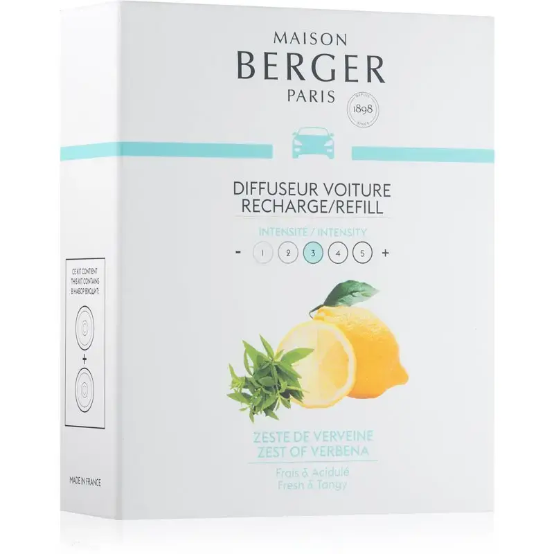 Maison Berger Paris Zest of Verbena Car Diffuser Refill
