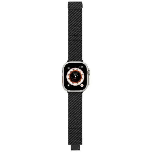 Band PITAKA Carbon Fiber Modern for Apple Watch 1|2|3|4|5|6|7|8|9|10|SE|Ultra|Ultra2 black grey Photo