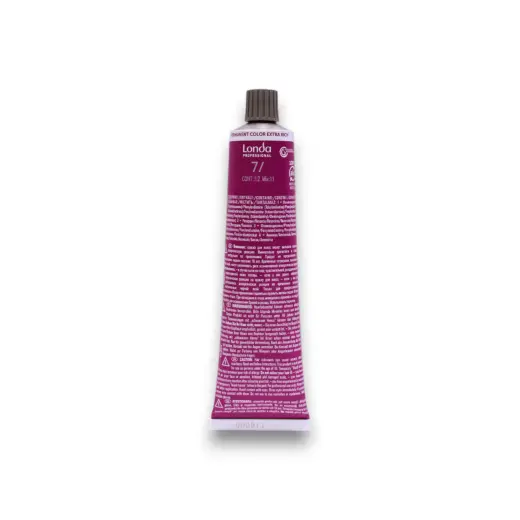 Londa Professional, Londacolor, Permanent Hair Dye, 7/ Medium Blonde, 60 ml