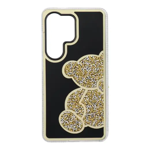 Teddy Bear telefono dėklas Samsung Galaxy S26 Ultra (S948) auksinis (pliušinis meškiukas)