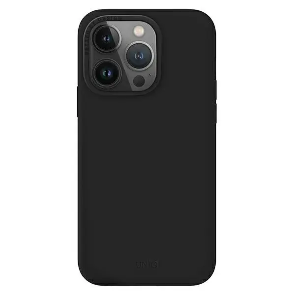 UNIQ etui Lino iPhone 14 Pro Max 6,7" czarny|midnidght black