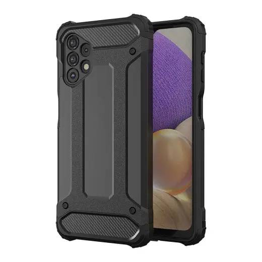Armor telefono dėklas Samsung Galaxy A32 5G (A326) juodas