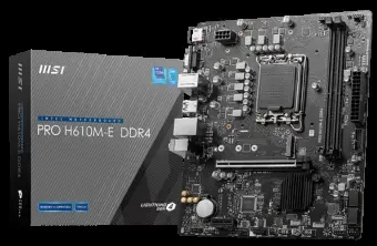 MSI Mainboard PRO H610M-E DDR4 - micro ATX - Socket LGA1700 - Intel H610