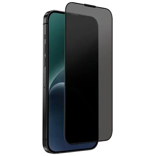 Uniq Optix aizsargstikls telefonam iPhone 15 Pro Max ar aplikatoru (privātuma efekts)