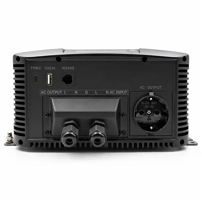 Qoltec Pure Sine Wave Inverter with UPS | 12V to 230V | 3000/6000W | USB | Compatible with LiFePO4 GEL AGM