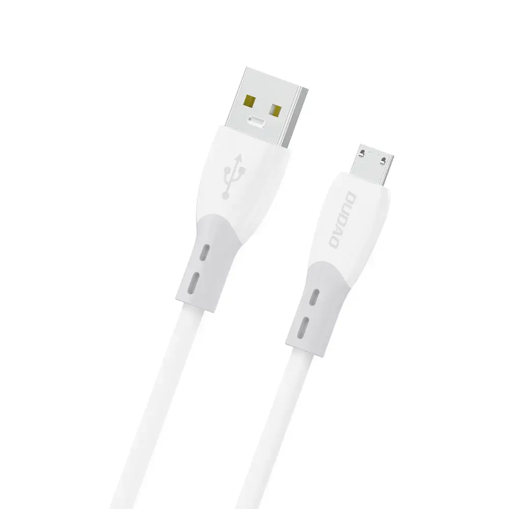 Dudao L25SM datu pārraides un uzlādes vads | USB-A uz Micro USB | 15W | 1m | balts